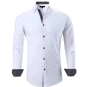 Long-Sleeve White Faneela