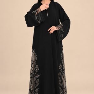 Luxury Embroidered Nida Abaya